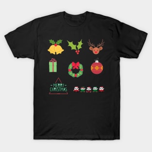 Christmas 8 pk Stickers Collection T-Shirt